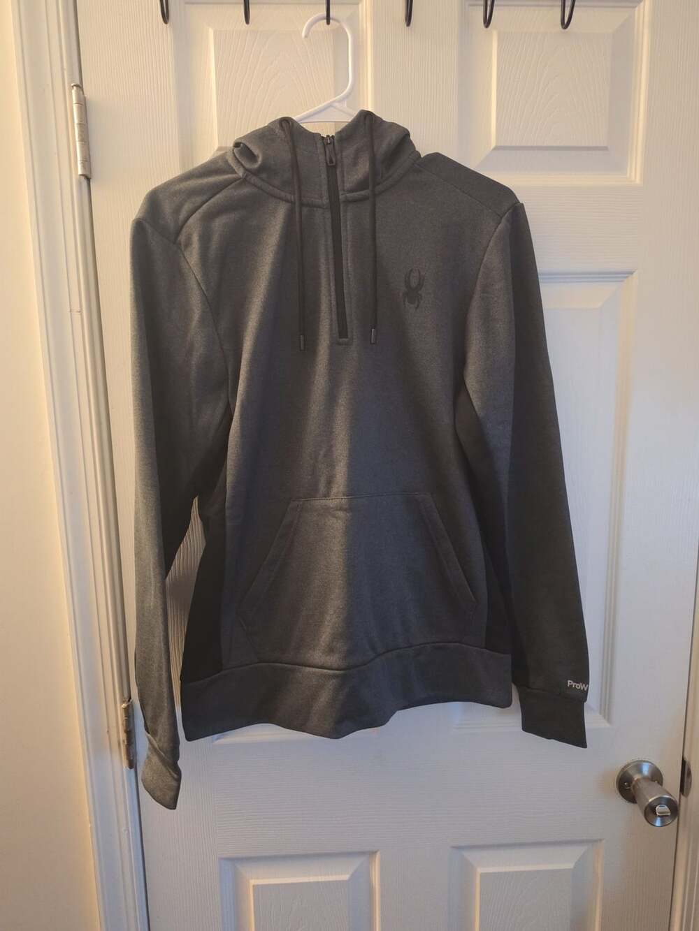 Spyder Men's Gray Half Zip Hoodie